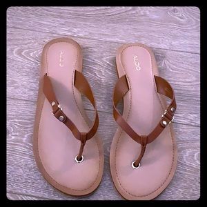 Aldo Brown Flip-flops